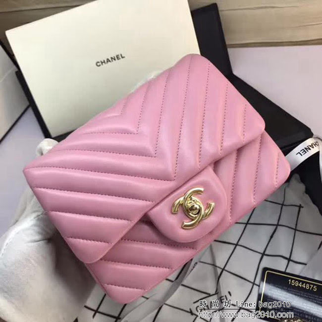 香奈兒CHANEL 升級版V線1115進口小羊皮全新經典單肩斜挎鏈條包 DSC1509